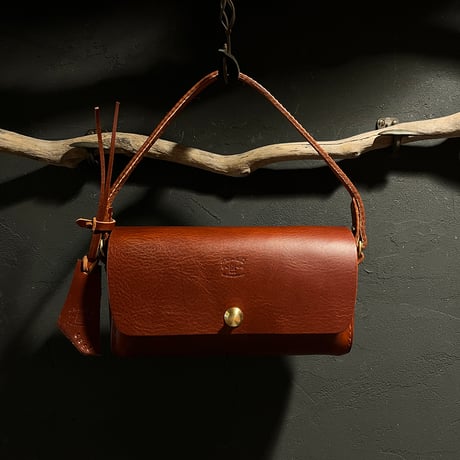 クラッチハンドバッグ Clutch handbag(#023赤茶/maremma box)Lot#398