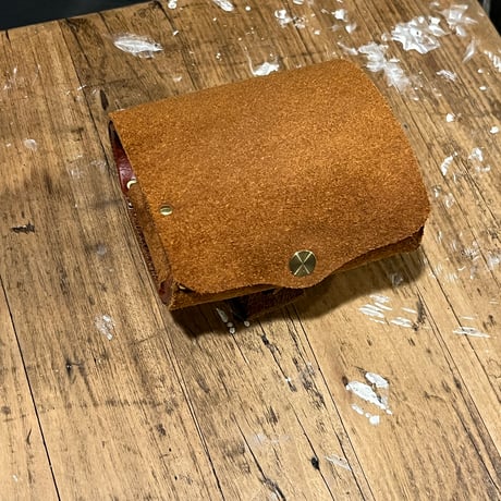 kudu革折り財布 左利き用(autmun spice/suede/kudu)Lot#426