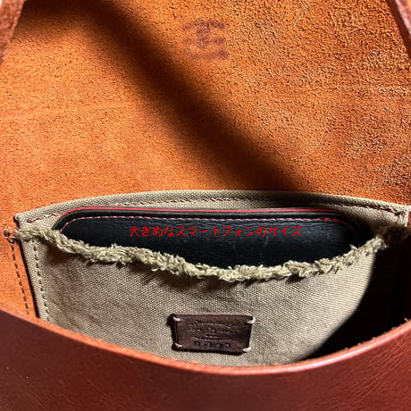 クラッチハンドバッグ Clutch handbag(#023赤茶/maremma box)Lot#398