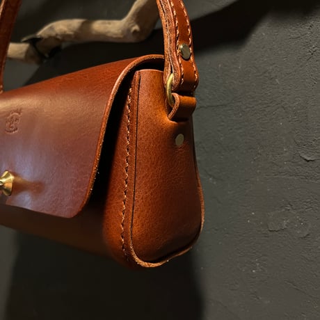クラッチハンドバッグ Clutch handbag(#023赤茶/maremma box)Lot#398