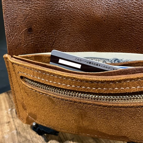 kudu革長財布 Long Wallet (autmun spice/suede/kudu)Lot#406
