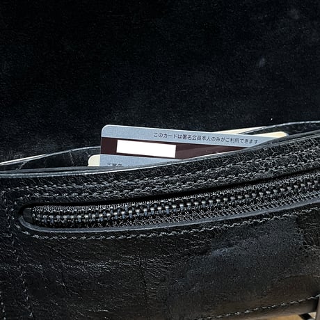 kudu革長財布 Long Wallet (black/suede/kudu)Lot#411