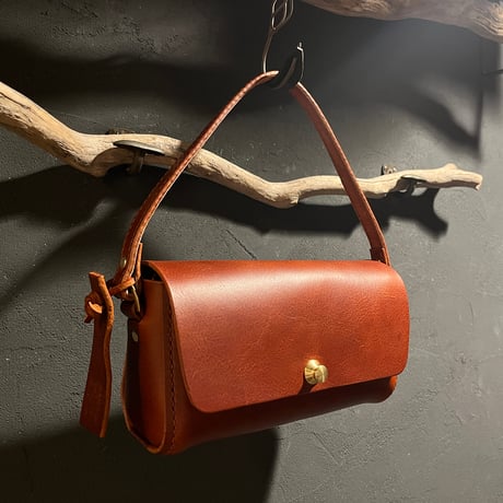 クラッチハンドバッグ Clutch handbag(#023赤茶/maremma box)Lot#393