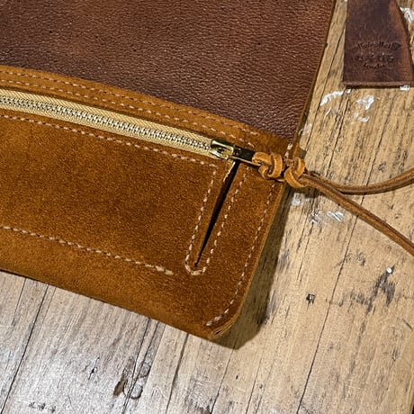 kudu革長財布 Long Wallet (autmun spice/suede/kudu)Lot#406