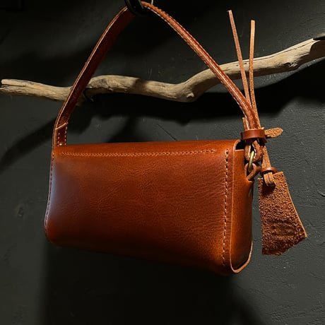 クラッチハンドバッグ Clutch handbag(#023赤茶/maremma box)Lot#398