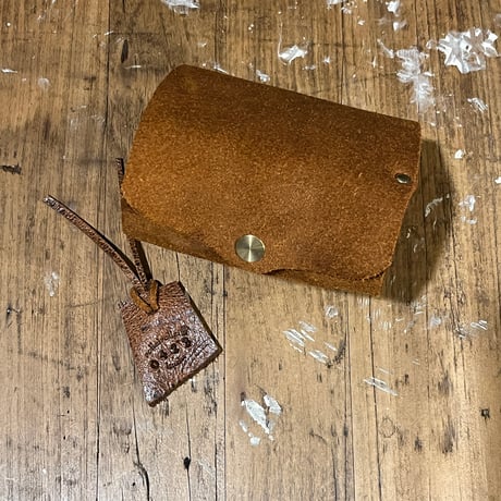 kudu革折り財布 右利き用(autmun spice/suede/kudu)Lot#423