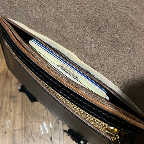 クロムエクセル長財布 Long Wallet(Chromexcel/black/Horween)Lot#402