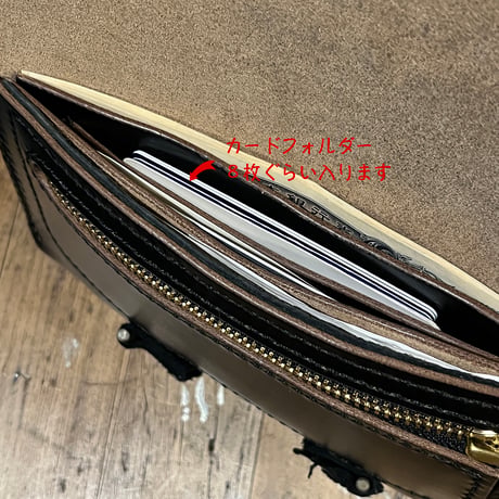 クロムエクセル長財布 Long Wallet(Chromexcel/black/Horween)Lot#389