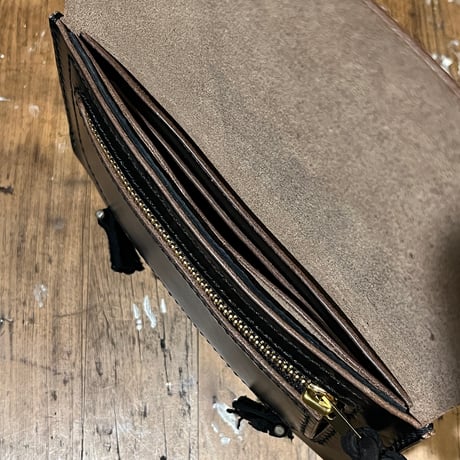 クロムエクセル長財布 Long Wallet(Chromexcel/black/Horween)Lot#389