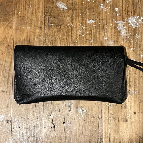 kudu革長財布 Long Wallet (black/suede/kudu)Lot#411