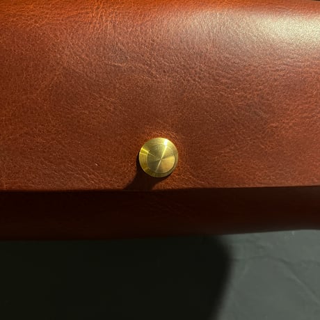 クラッチハンドバッグ Clutch handbag(#023赤茶/maremma box)Lot#393
