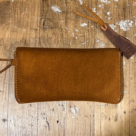 kudu革長財布 Long Wallet (autmun spice/suede/kudu)Lot#406