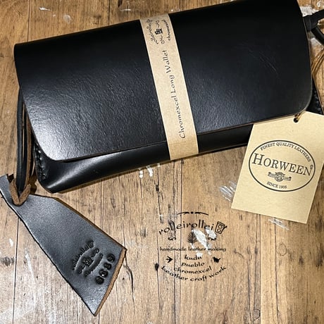 クロムエクセル長財布 Long Wallet(Chromexcel/black/Horween)Lot#389