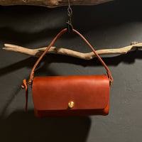 クラッチハンドバッグ Clutch handbag(#023赤茶/maremma box)Lot#393