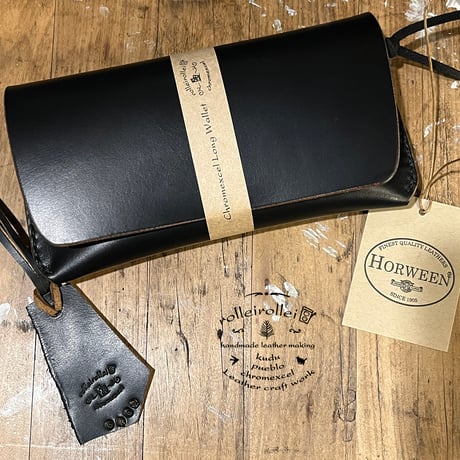 クロムエクセル長財布 Long Wallet(Chromexcel/black/Horween)Lot#402