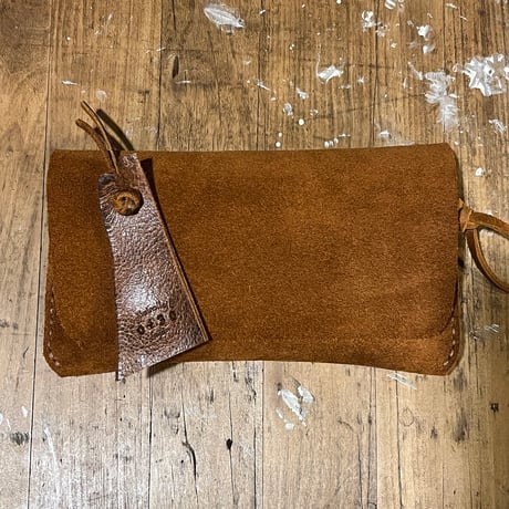 kudu革長財布 Long Wallet (autmun spice/suede/kudu)Lot#430