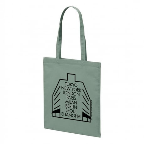 AURUM LP Tote – Worldwide Logo(Smoky Green x Black)