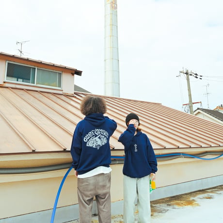 【扇温泉】湯気 LOGO HOODIE
