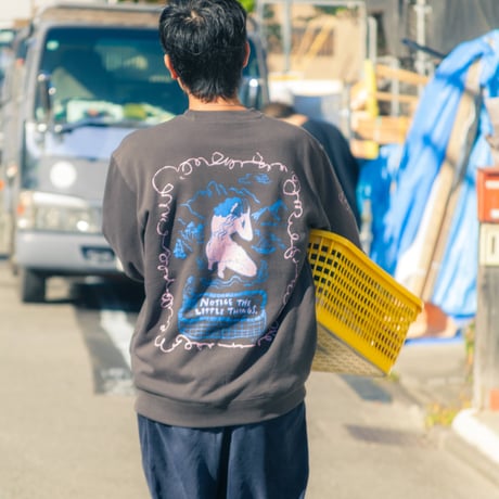 【源湯】 COME AS YOU ARE SWEAT SHIRTS《Sumi black / Sand Beige》