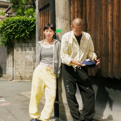 【サウナの梅湯】ｳメYU Sweatpants(black/yellow)
