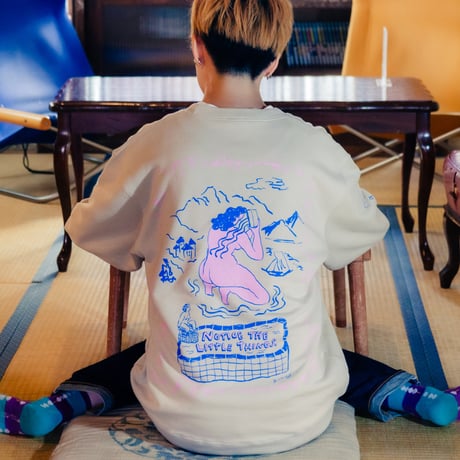 【源湯】 COME AS YOU ARE SWEAT SHIRTS《Sumi black / Sand Beige》