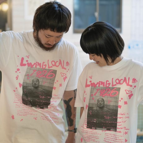 【鴨川湯】LiViNG LOCAL Tee (pink)