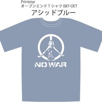 ピースガールTシャツ：アシッドブルー・Lサイズ