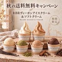 【送料込み】秋のセット！チャイ＆バニラ ソフトクリーム【５個】とRBRリッチヴィーガンアイス【6個】　セット