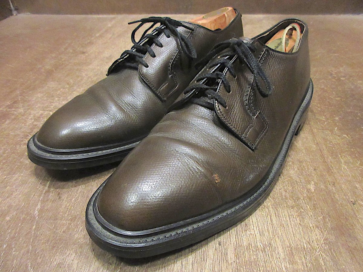 ビンテージ60's○NUNN-BUSHレザープレーントゥシューズsize 8 D○260716