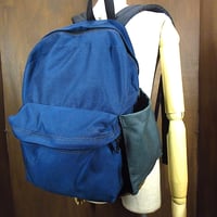 ビンテージ80’s90’s●ボトムスウェードバックパック紺●260925j7-bag-bp古着1980s1990sアウトドアUSA製