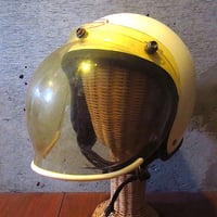 MONARCH X1001 ジェットヘルメット 1979年 ヴィンテージ 古ヘル ビンテージ70's○MONARCH X1001ジェットヘルメットメタリックシルバー