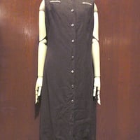 ビンテージ60's●ノースリーブワンピース茶●260722m7-w-nsdrsドレスレディース古着