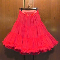 ビンテージ~70's●MALCO MODESナイロンパニエスカート赤size L●260802m2-w-skt-wfペチコートボトムスインナーレディース古着