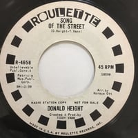 DONALD HEIGHT / Songs Of The Street