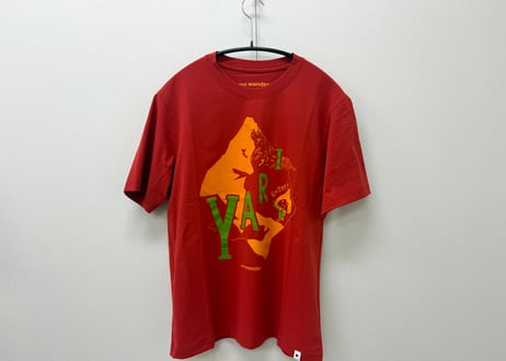 【YARI柄】and wander × 鈴木ともこ コラボTシャツ