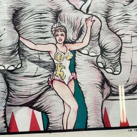 1950’s サーカス ポスター 額装