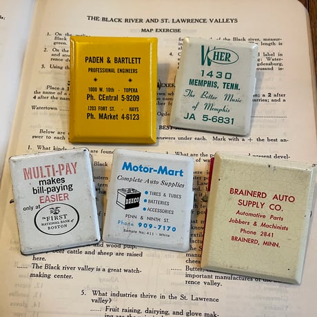 1960’s アドバタイジング クリップ バラ売り