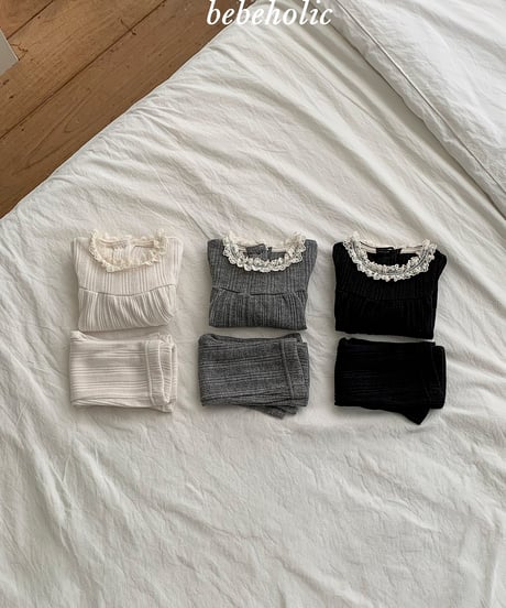19[予約]bebeholic morning shirring set
