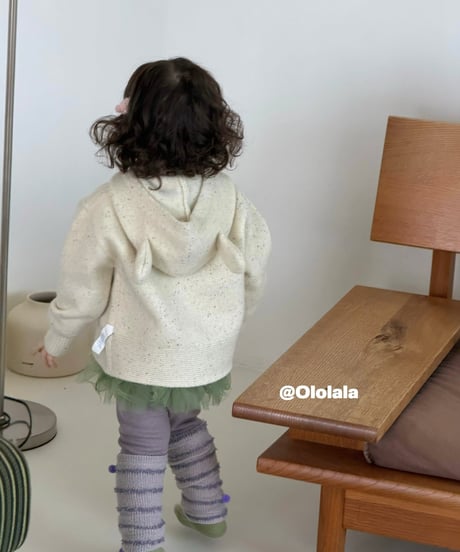43[予約]ololala milk baby hooded knit