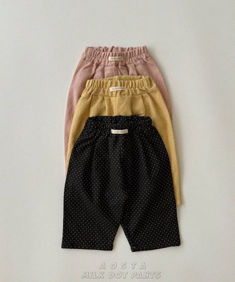 31[予約]Aosta milk dot pants