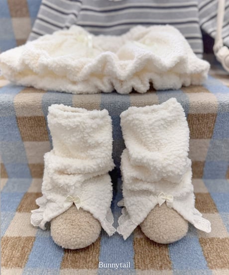 12[予約]bunnytail bunny lace warmer