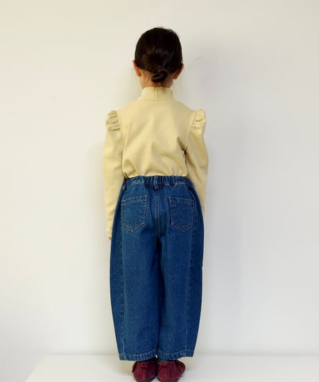 22[予約]mon Atelier barrel denim pants