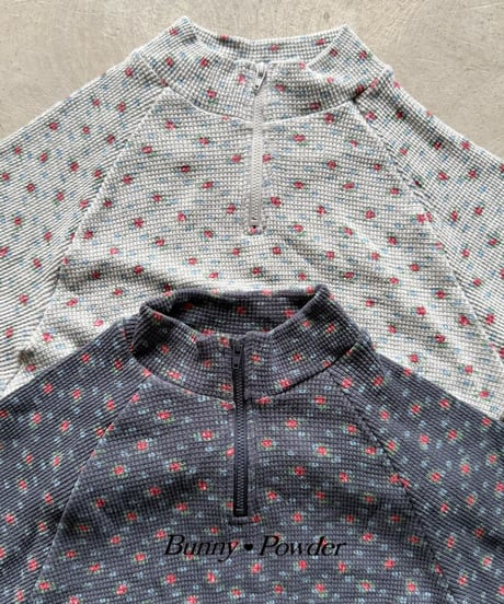 41[予約]bunny powder flower half zip