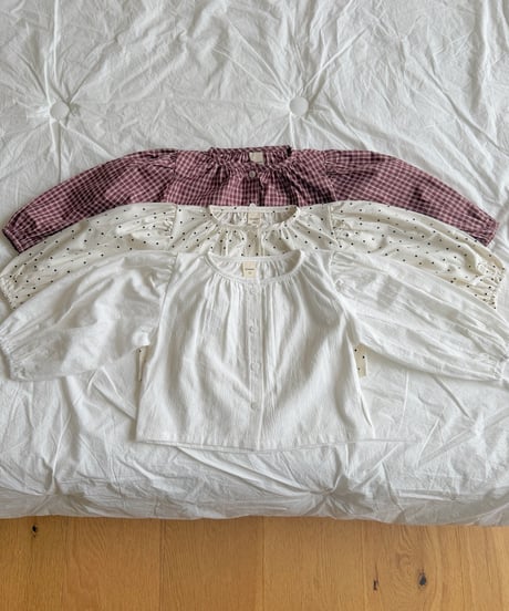 44[予約]ninibello hazel puff blouse