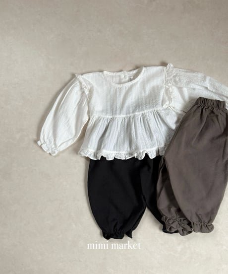 13[予約]mimi market momo frill pants