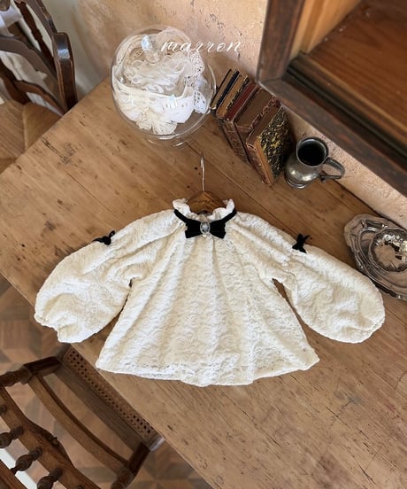 22[予約]marron lace blouse(XS-L)