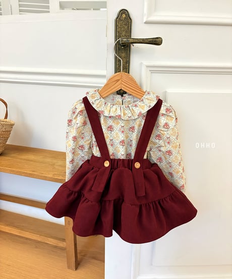 1[予約]ohho monet frill blouse