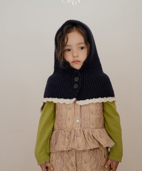 13[予約]OREN color blocked cape balaclava