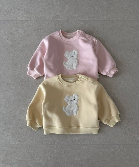21[予約]ololala popo bear fleece line mtm