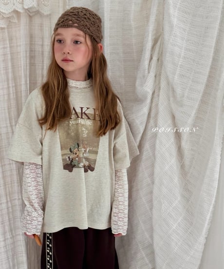 10[予約]poisson lace layered t-shirt